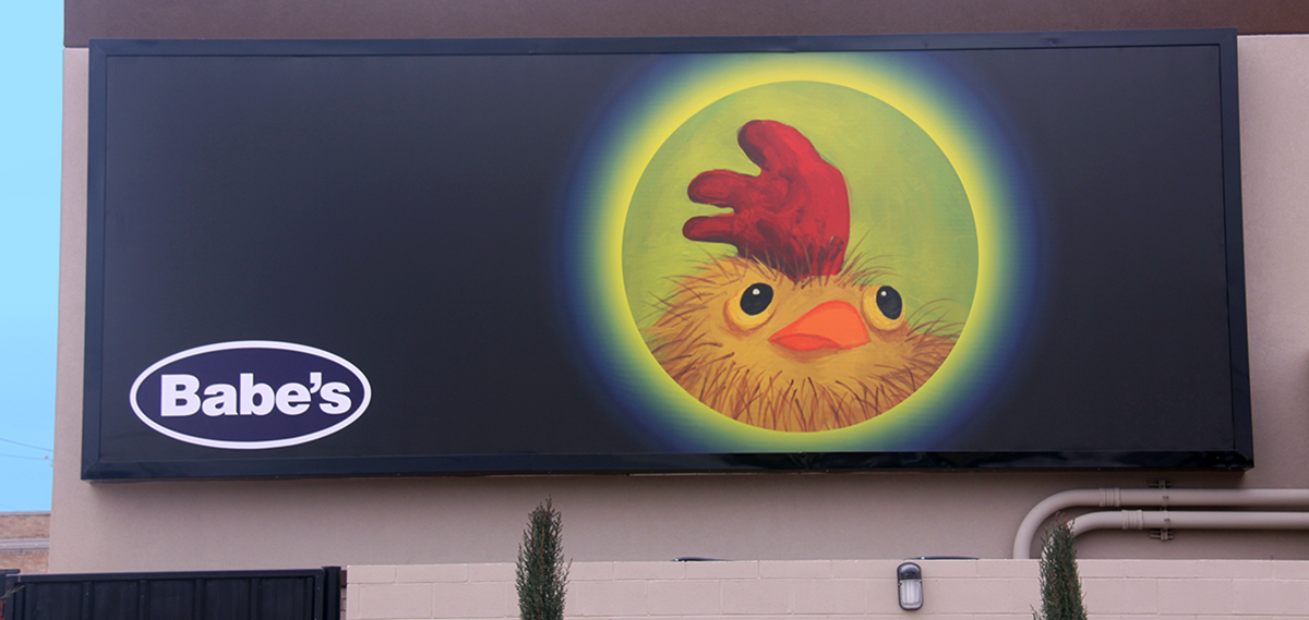 Babe' Chicken Restaurant Billboard